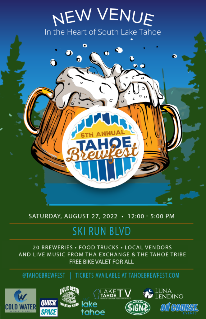 New Venue for Tahoe Brewfest Poster